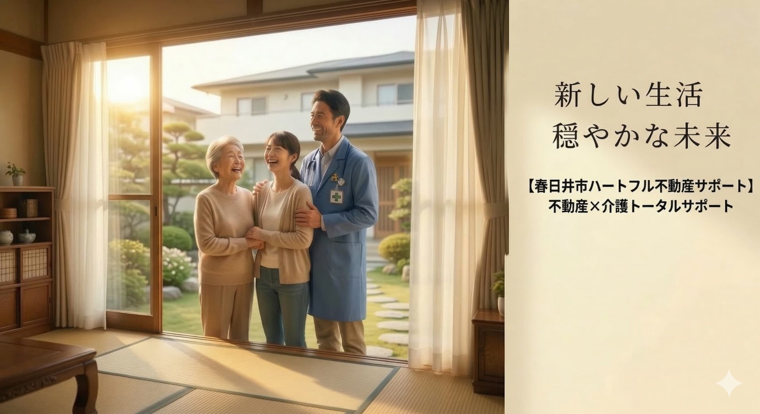 明るいリビングでの住み替え相談